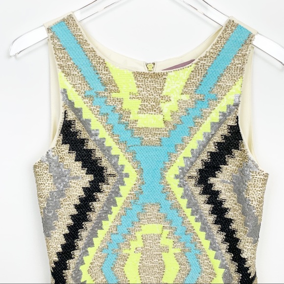 Harper | Boho Aztec Beaded Embroidered Shift Dress - Picture 5 of 12